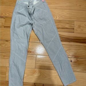 Stylish Gray Pants with Unique Stitching